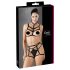 Cottelli - Decorative Body Harness Lingerie Set - Black (S-L) 