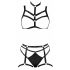 Cottelli - Decorative Body Harness Lingerie Set - Black (S-L) 