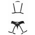 Cottelli - Decorative Body Harness Lingerie Set - Black (S-L) 