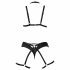 Cottelli - Decorative Body Harness Lingerie Set - Black (S-L) 