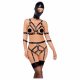 Bad Kitty - Body Harness Set and Head Mask (Black) 