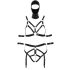 Bad Kitty - Body Harness Set and Head Mask (Black) 