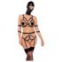 Bad Kitty - Body Harness Set and Head Mask (Black) - S