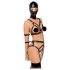 Bad Kitty - Body Harness Set and Head Mask (Black) - S