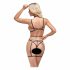 Cottelli - Decorative Body Harness and Thong (Black) - S-L 