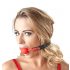 Bad Kitty - Silicone Gag with Faux Leather Strap (Red)