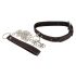 Bad Kitty - Heart Collar with Metal Leash (Black-Red) 