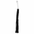 Bad Kitty - Leather Whip with Glass Dildo (Transparent-Black) 