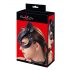 Bad Kitty - Faux Leather, Rhinestone Cat Mask - Black (S-L)