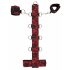 Bad Kitty - Asian Arms to Neck Bondage Set (Red-Black)