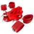 Bad Kitty - Velcro Faux Leather Bed Restraint Set (Red) 