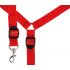 Bad Kitty - Velcro Fastening, Faux Leather Bed Restraint Set (Red)