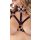 Bad Kitty - Bondage Body Harness with Bra Set (Black)  - L/XL