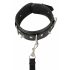 Vegan Fetish - Studded Collar with Leash (Black) 