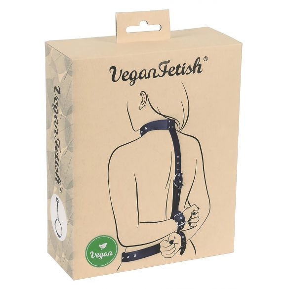 Vegan Fetish - Hand Restraint Set (Black) 