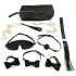 Bad Kitty - 7-Piece Bondage Set in Bag (Black-Gold) 