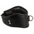 Black Bad Kitty - Faux Leather Collar with Ring 