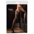 Cottelli - Black Open-Net Stockings with Double Effect