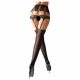 Cottelli - Embellished Open Stockings (Black-Red) 