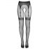 Cottelli Legwear - Black Open-Crotch Thigh-High Tights (S-L)