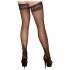 Cottelli - Black Thigh Highs with Stripe 