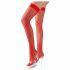 Cottelli - Dense Fishnet Thigh-Highs (Red)  - M