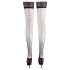 Cottelli - Satin Thigh Highs (Black)  - 2/M