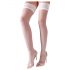 Cottelli - Satin Thigh-Highs (White) 