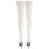 Cottelli - Satin Thigh-Highs (White)  - 2/M