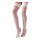 Cottelli - Satin Thigh-Highs (White)  - 3/M-L