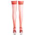 Cottelli - Satin Thigh Highs (Red) 