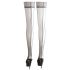 Cottelli - Thigh Highs with Silver Lace Trim 