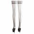 Cottelli - Thigh Highs with Silver Lace Trim  - 5