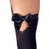 Cottelli - Rhinestone Thigh-highs with Bow Detail (Black) 