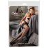 Cottelli - Thigh High Stockings with 15cm Lace Trim (Black) 