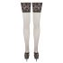 Cottelli - Thigh High Stockings with 15cm Lace Trim (Black) 