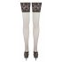 Cottelli - Thigh High Stockings with 15cm Lace Trim (Black) 