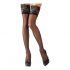 Cottelli - Floral Lace Thigh Highs (Black) 