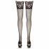 Cottelli - Floral Lace Thigh Highs (Black)  - 3