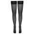 Cottelli - Small Polka Dot Thigh Highs (Black)  - 3