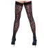 Cottelli Legwear - Leopard Print Thigh Highs (Black) 