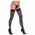 Cottelli Legwear - Leopard Print Thigh Highs (Black) 