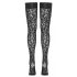 Cottelli Legwear - Leopard Print Thigh Highs (Black) 