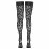 Cottelli Legwear - Leopard Print Thigh Highs (Black) 