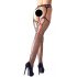 Cottelli - Black Fishnet Stockings with Red Lace-up  - L/XL