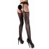 Cottelli - Decorative Fishnet Stockings (Black)  - L/XL