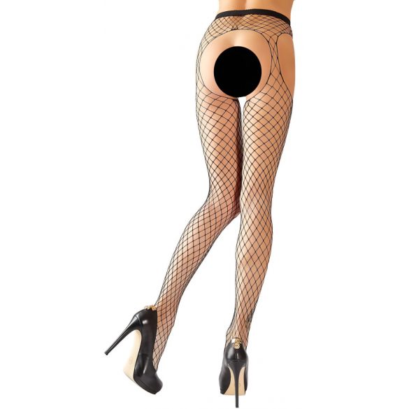 Cottelli - Open, Large Net Tights - Black (S-L) 