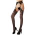 Cottelli - Patterned Fishnet Stockings (Black) 