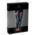 Noir - Lace Glossy Thigh Highs (Black)  - M