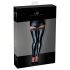 Noir - Lace Glossy Thigh Highs (Black)  - M